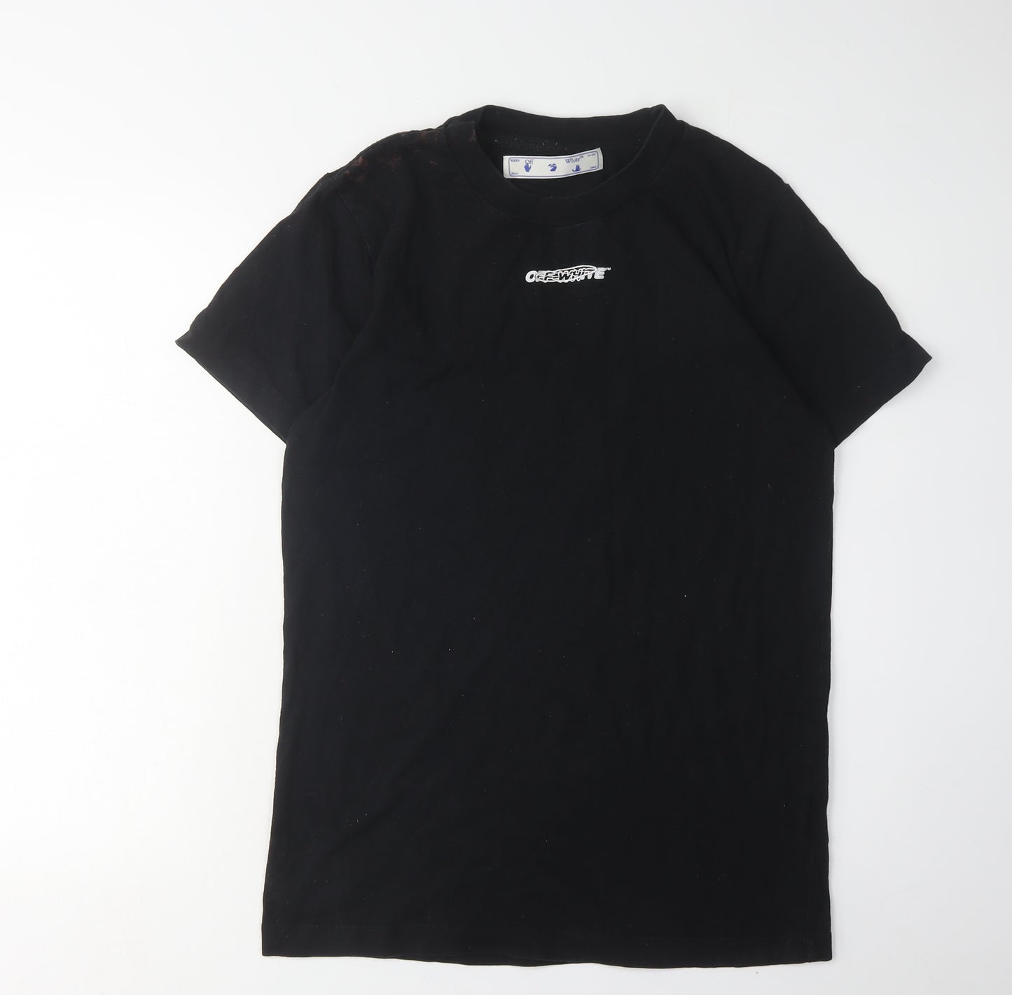 Off-White Men's Black Graphic Print T-Shirt, Size S