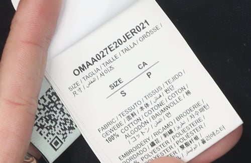 Off-White Men's Black Graphic Print T-Shirt, Size S