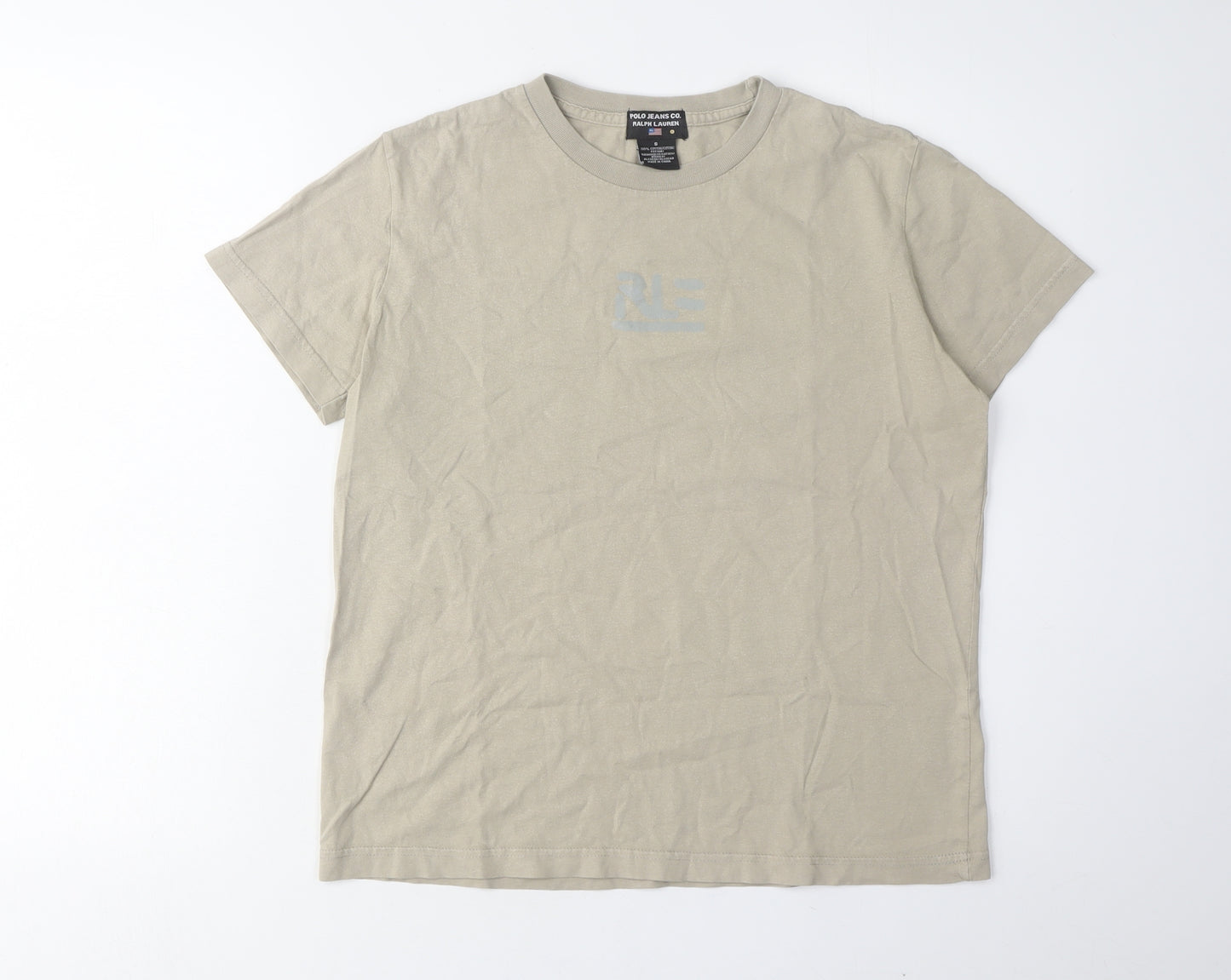 Ralph Lauren Beige Men's Small T-Shirt