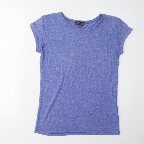 Warehouse Women's Blue Basic T-Shirt Size 6 Lightweight