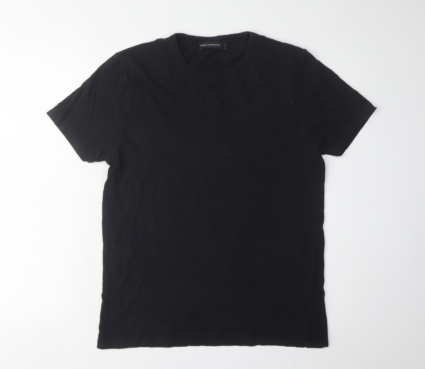 French Connection Men's Black Medium Crew Neck T-Shirt