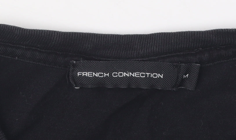 French Connection Men's Black Medium Crew Neck T-Shirt