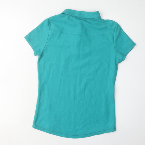 LA Gear Women's Green Polo Shirt, Size 10, Short Sleeve