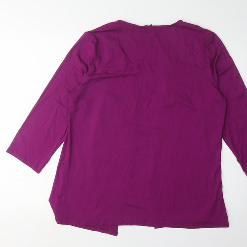 Bonmarché Women's Purple Tunic Blouse Size 18