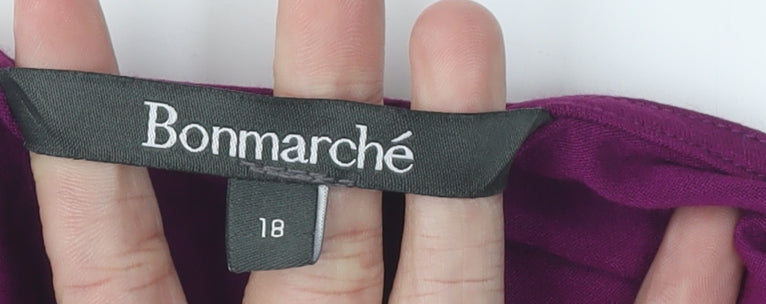 Bonmarché Women's Purple Tunic Blouse Size 18