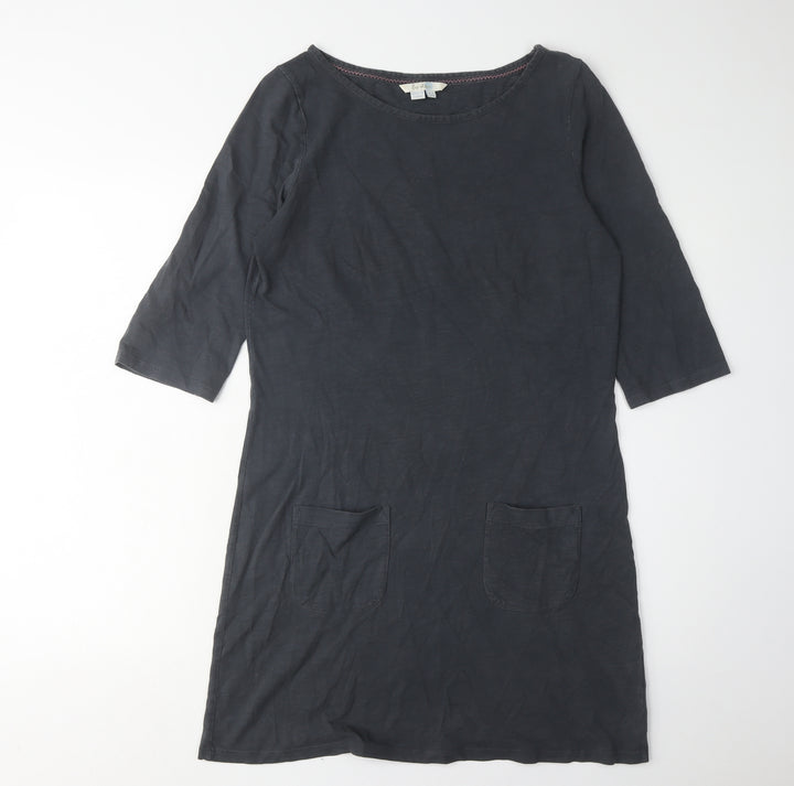 Boden Women's Black Shift Dress Size 10 with Pockets
