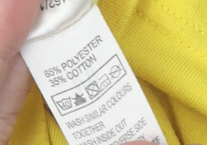 Mr. Men Little Miss Yellow T-Shirt, Size M, Cartoon Print