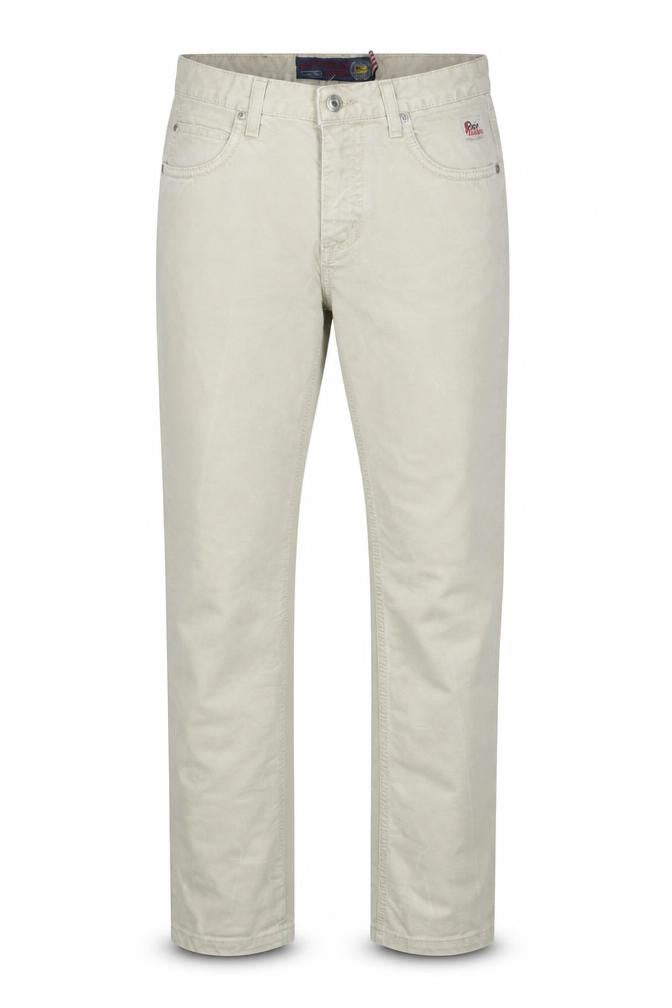 Front view of Roy Roger's Women's Beige Straight Jeans, size 12