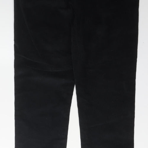 Samuel Windsor Men's Black Corduroy Trousers 38S