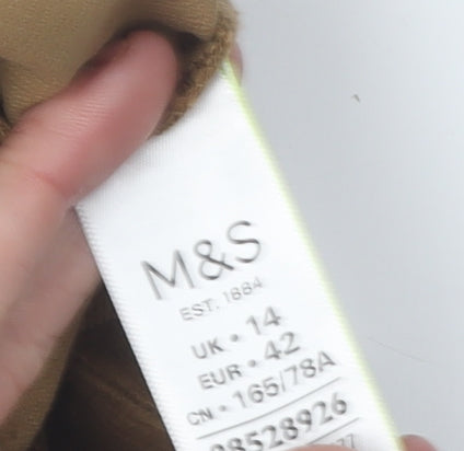 Marks and Spencer Women's Brown Corduroy Skirt Size 14
