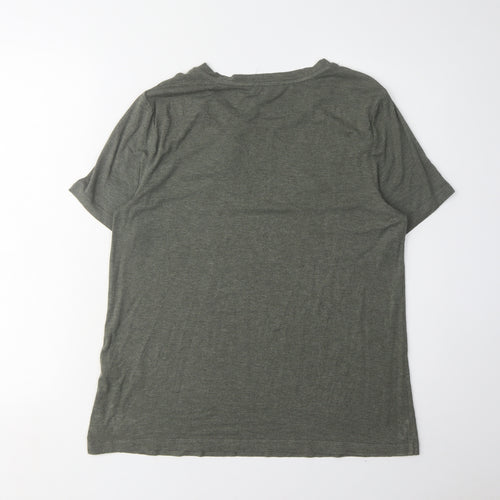 Warehouse Women’s Green Embroidered T-Shirt Size 14