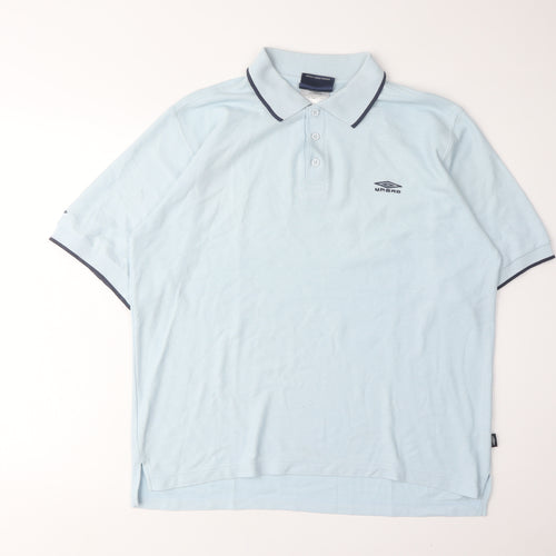 Umbro Men's Blue Polo M Short Sleeve Sporty Attire