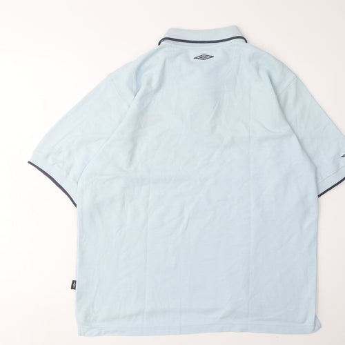 Umbro Men's Blue Polo M Short Sleeve Sporty Attire