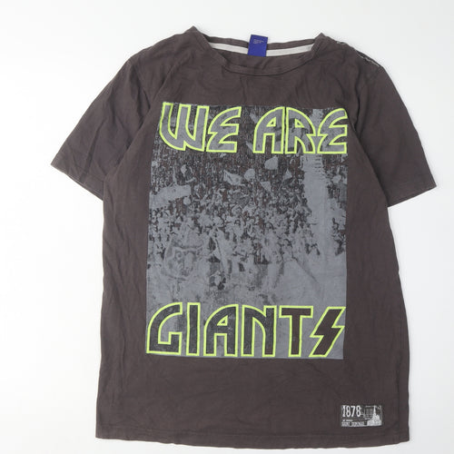 Everton Men's Black Graphic Print T-Shirt - Size L