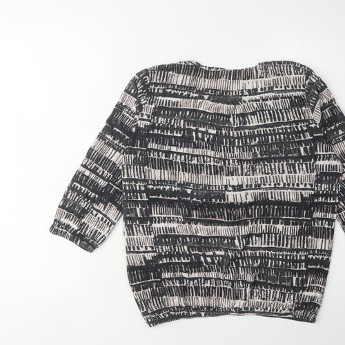 Marc O'Polo Women's Black Geometric Top Size S