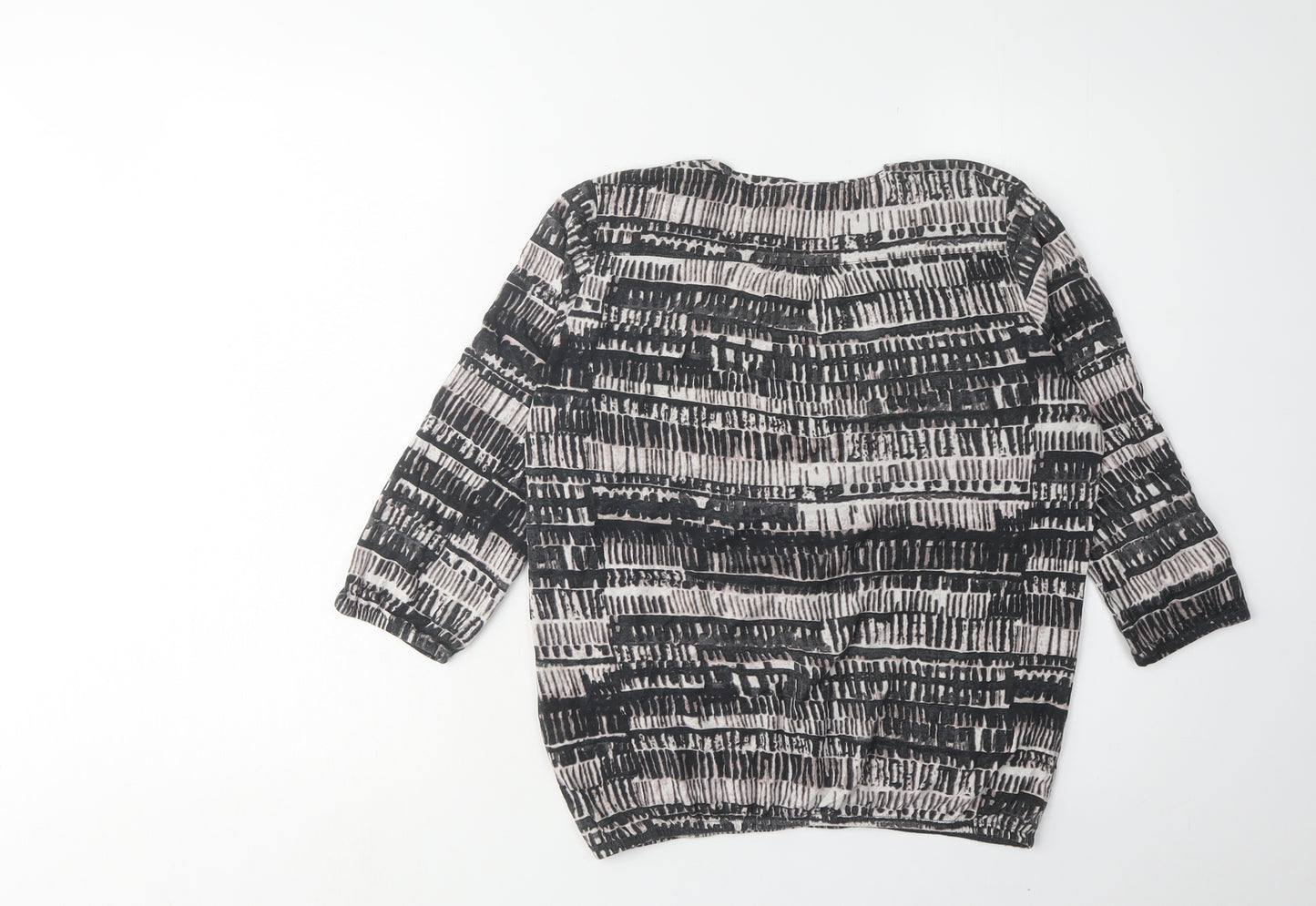 Marc O'Polo Women's Black Geometric Top Size S