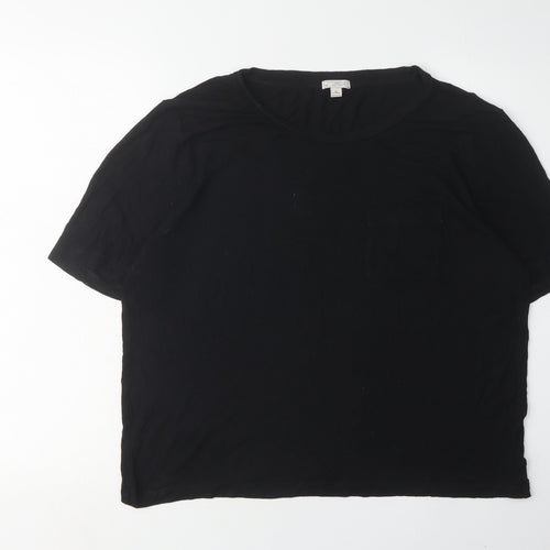 Gap Women's Black Crew Neck Basic T-Shirt Size M