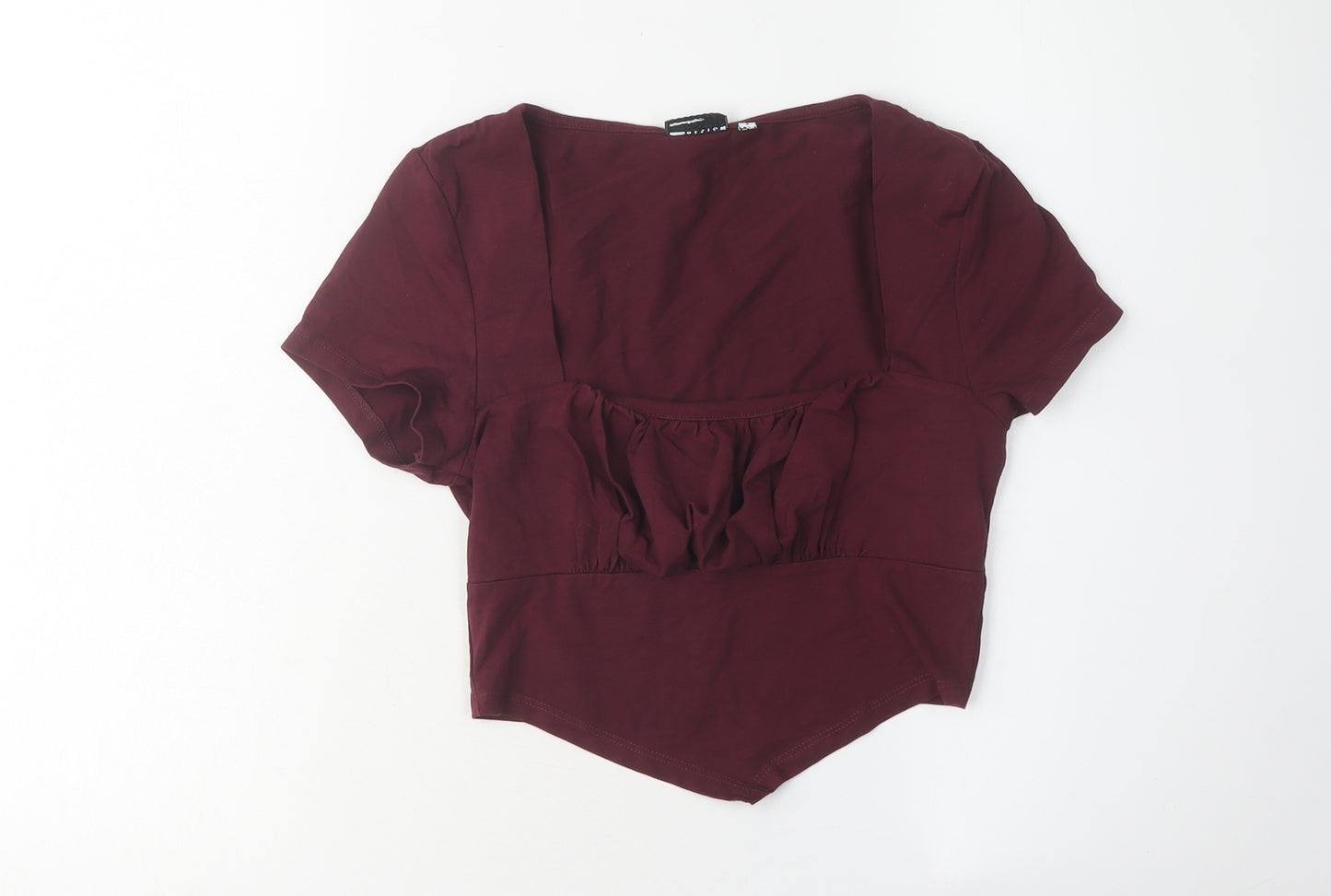 ASOS DESIGN Women's Red Cropped Top Size 10