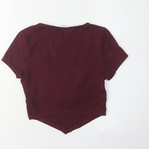 ASOS DESIGN Women's Red Cropped Top Size 10