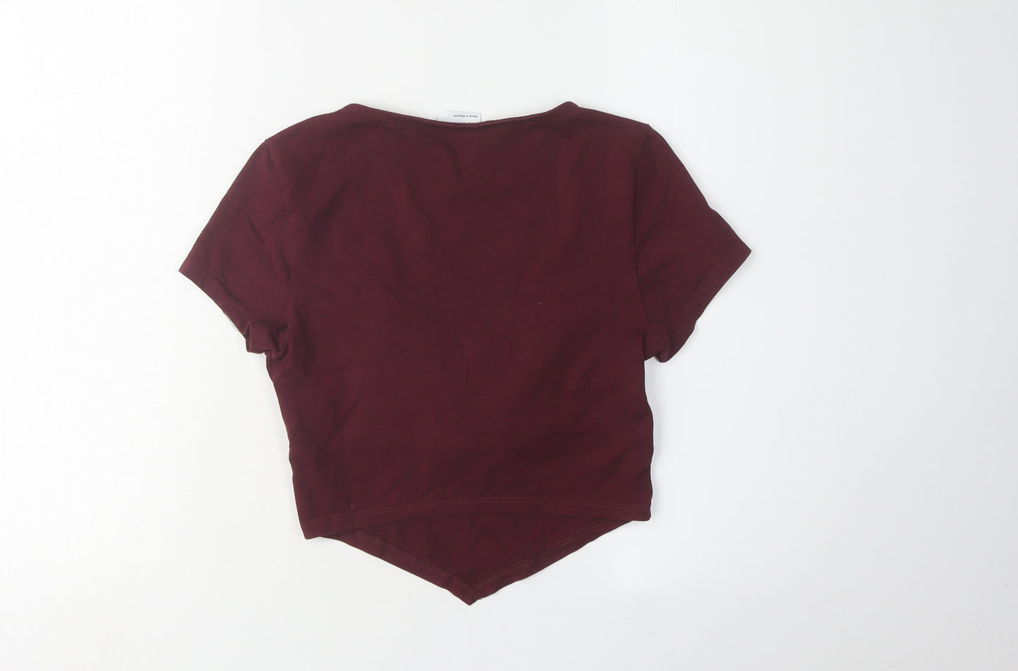 ASOS DESIGN Women's Red Cropped Top Size 10