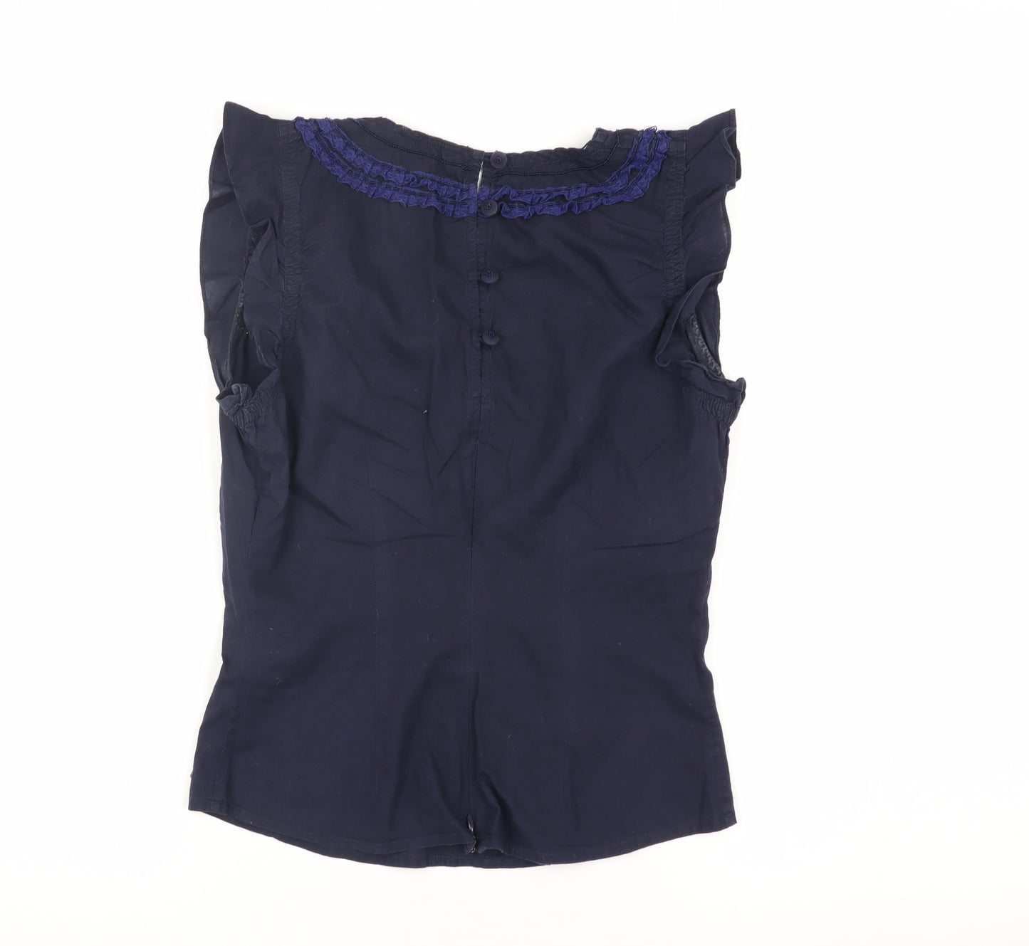 Ted Baker Women's Blue Embroidered Blouse XS