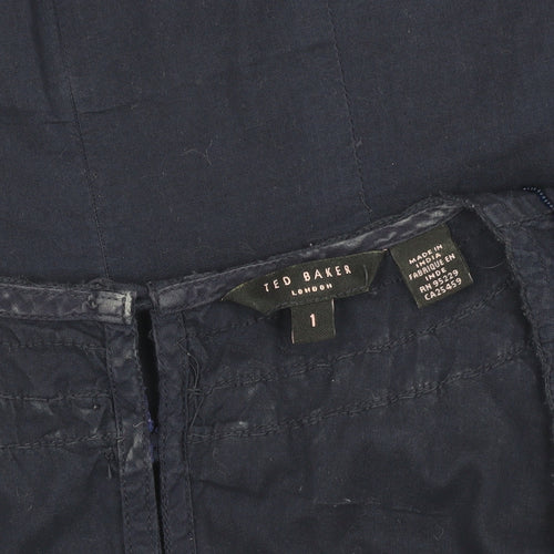 Ted Baker Women's Blue Embroidered Blouse XS