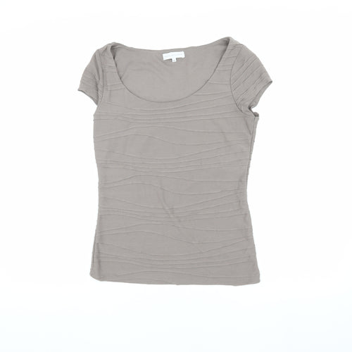 Rocha John Rocha Women's Beige T-Shirt, Size 10