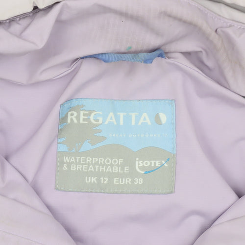 Regatta Women's Purple Waterproof Hooded Jacket Size 12
