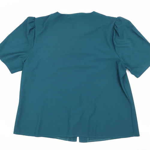 Amari Women's Blue Button-Up Shirt Size 20