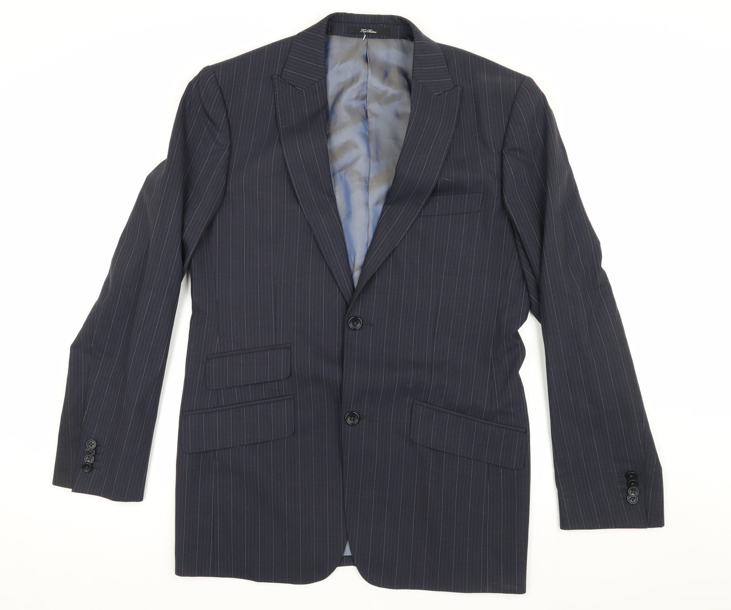 Ted Baker Men's Blue Striped Blazer Size 3 Classic Style