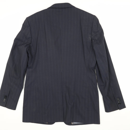 Ted Baker Men's Blue Striped Blazer Size 3 Classic Style