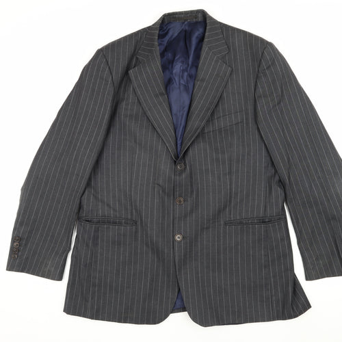 Charles Tyrwhitt Grey Striped Men's Blazer 42R