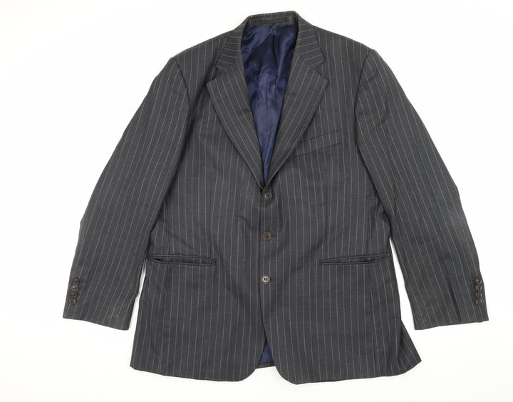 Charles Tyrwhitt Grey Striped Men's Blazer 42R