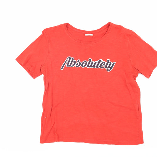 Jacqueline de Yong Women’s Red Basic T-Shirt, Size S