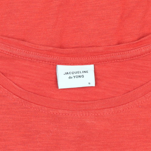 Jacqueline de Yong Women’s Red Basic T-Shirt, Size S