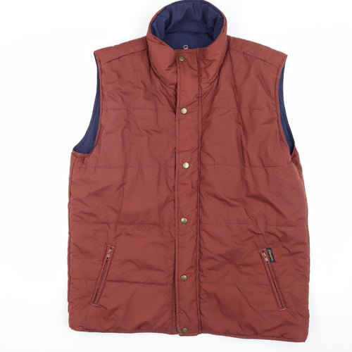 Champion Men's Brown Puffer Waistcoat, Size 40
