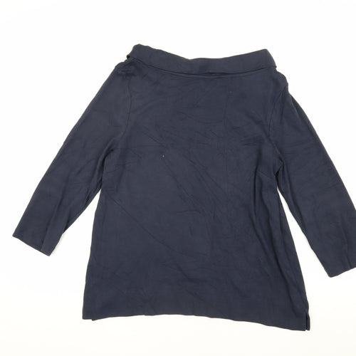 Laura Ashley Blue Women’s Collared Top Size 12