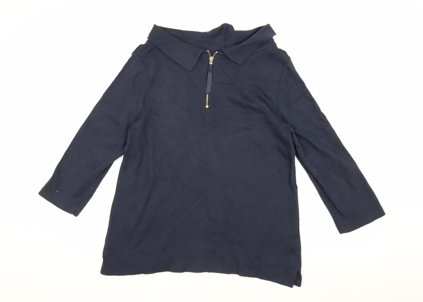 Laura Ashley Blue Women’s Collared Top Size 12