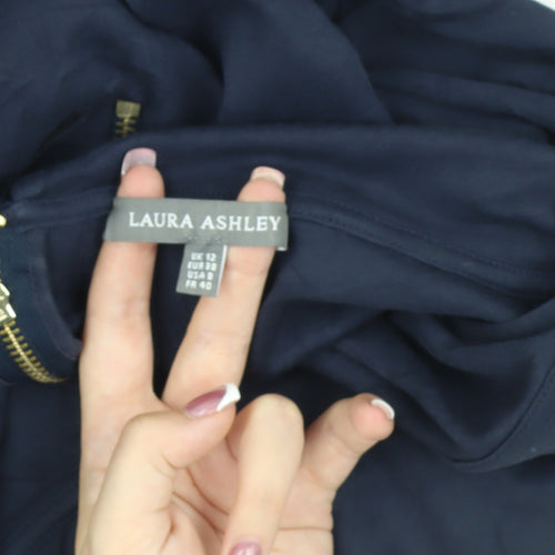 Laura Ashley Blue Women’s Collared Top Size 12