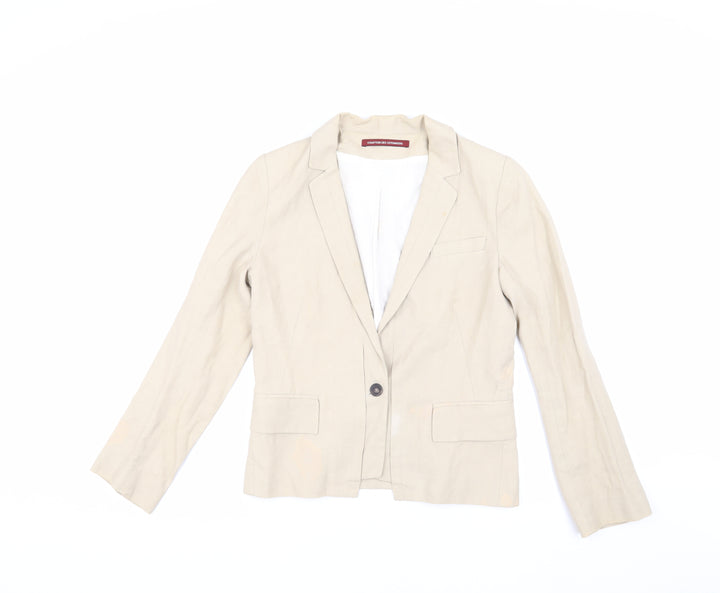 Comptoir des Cotonniers Beige Blazer, Women's Size 6, Classic