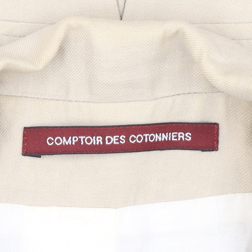Comptoir des Cotonniers Beige Blazer, Women's Size 6, Classic