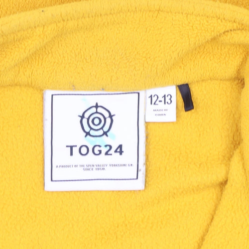 TOG24 Boys Yellow Fleece 1/2 Zip Sweatshirt 12-13 Years
