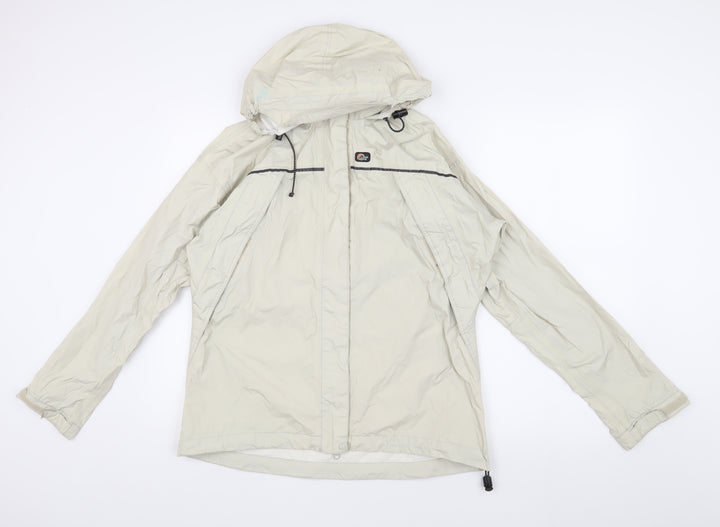 Lowe alpine Women's Beige Anorak Jacket, Size L, Hooded & Zip
