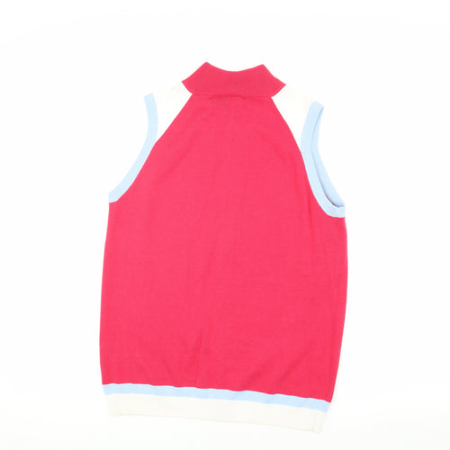 Glenmuir Women's Red Sleeveless Waistcoat S Casual