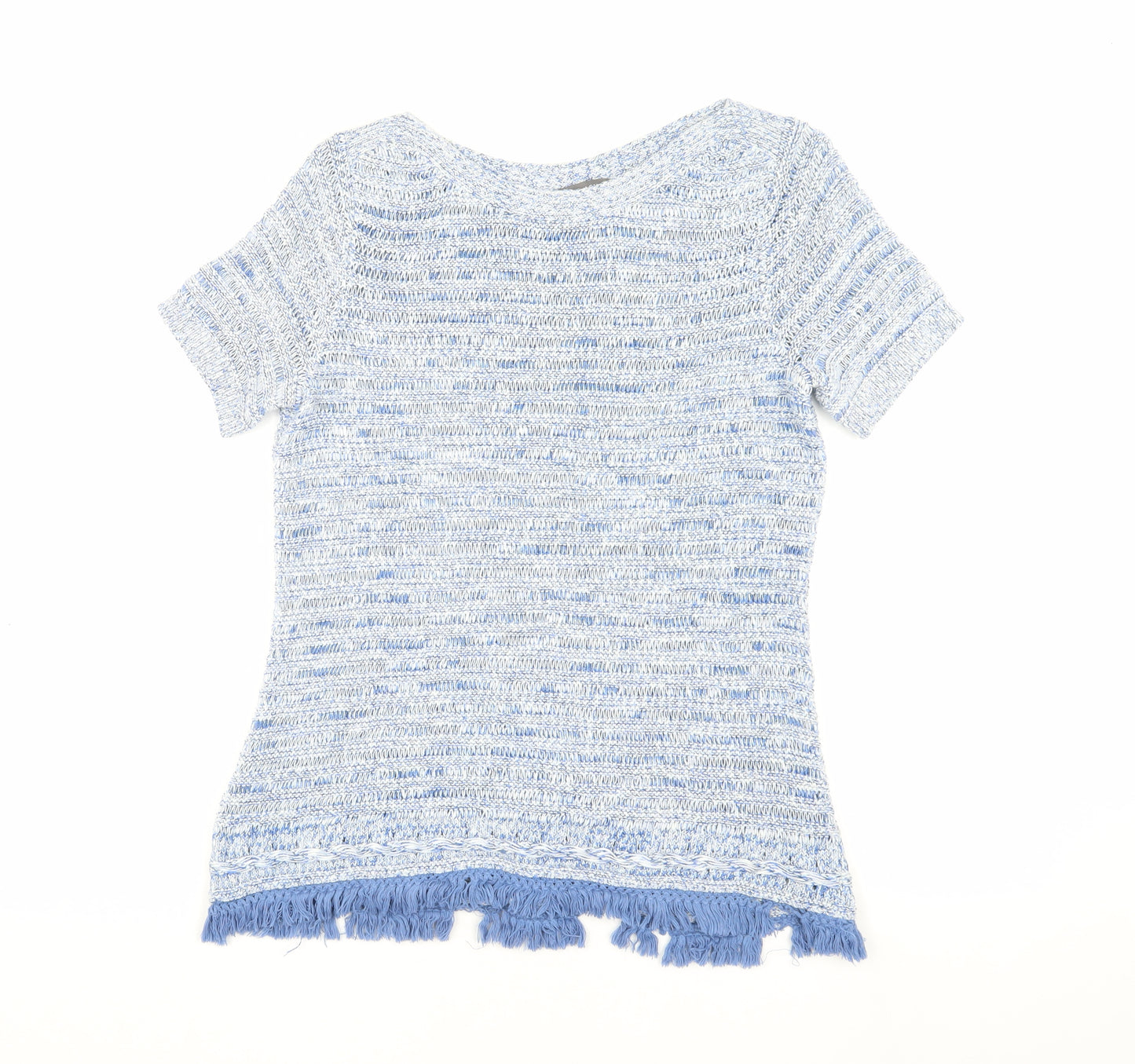 Laura Ashley Women's Multicoloured Knit Fringe Top
