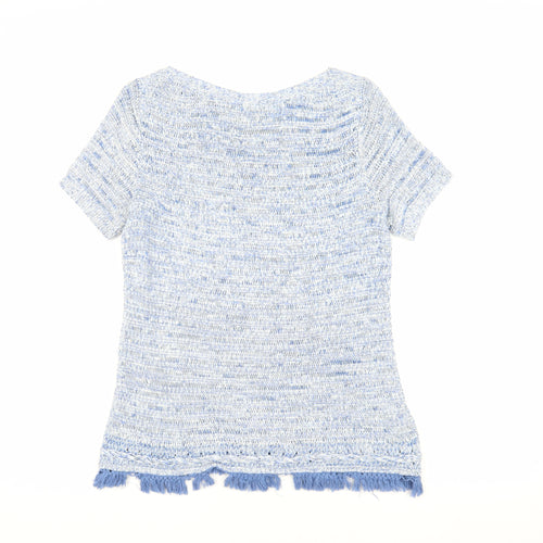 Laura Ashley Women's Multicoloured Knit Fringe Top