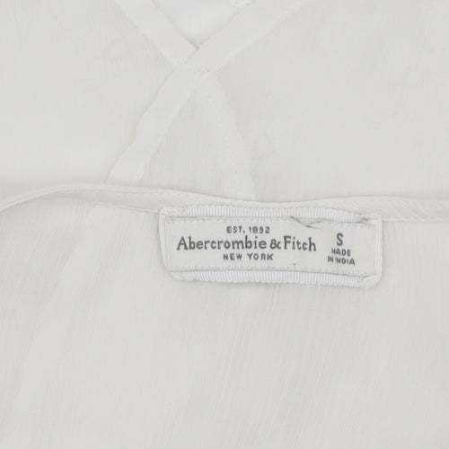 Abercrombie & Fitch Women's White Lace Tank Small
