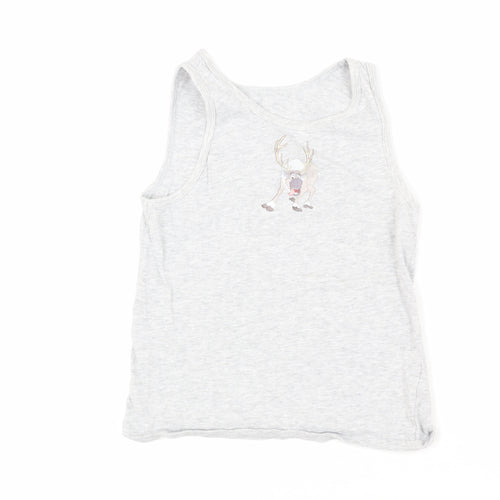 Frozen Girls Grey Tank Top 6-7 Years