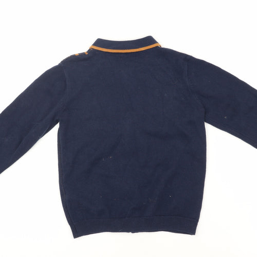 Next Unisex Baby Jacket Blue 18-24 Months Houndstooth Cotton