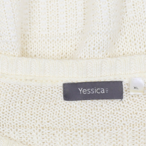 Yessica Women's Ivory XL Pullover Jumper